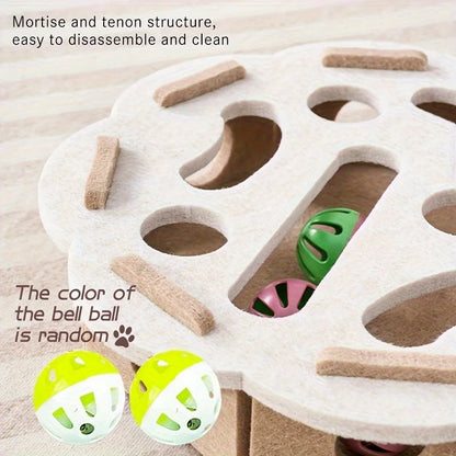 Cat Puzzle Toy Maze Box & Spinner Game