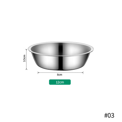 Stainless Steel Pet Bowls for Cats & Dogs | 5 Sizes