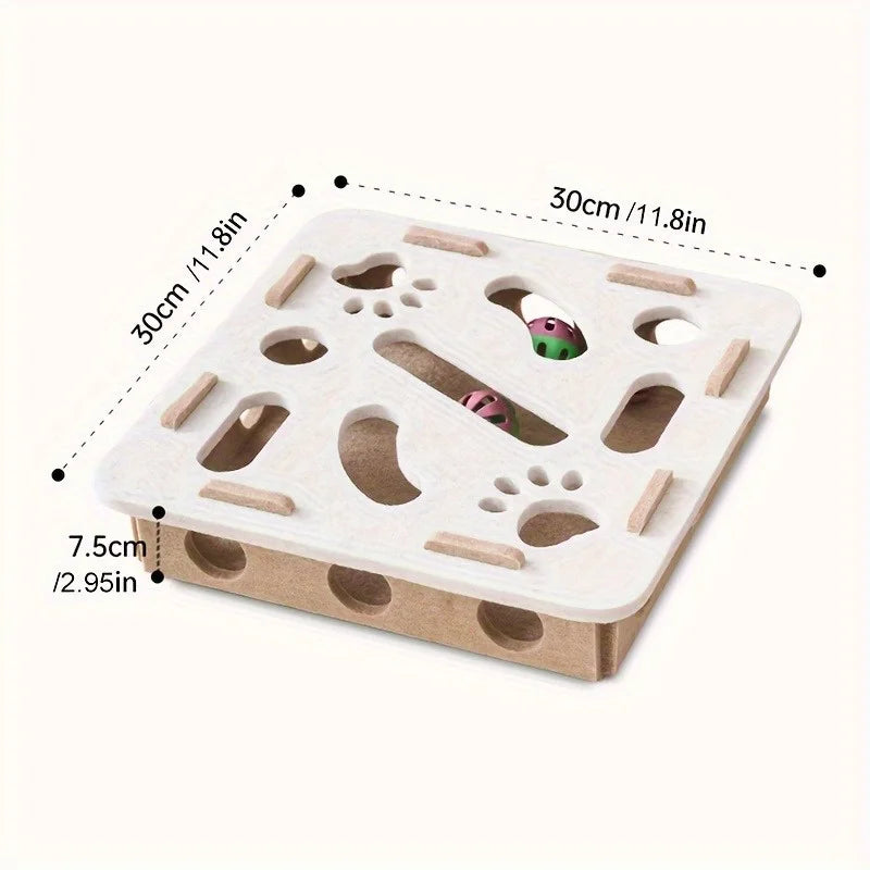 Cat Puzzle Toy Maze Box & Spinner Game
