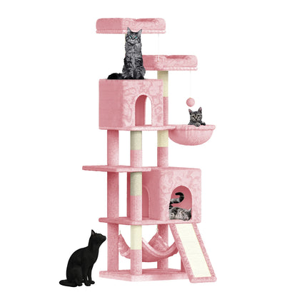 Multi-Level Cat Activity Tower | Plush Perches, Condos & Sisal Posts