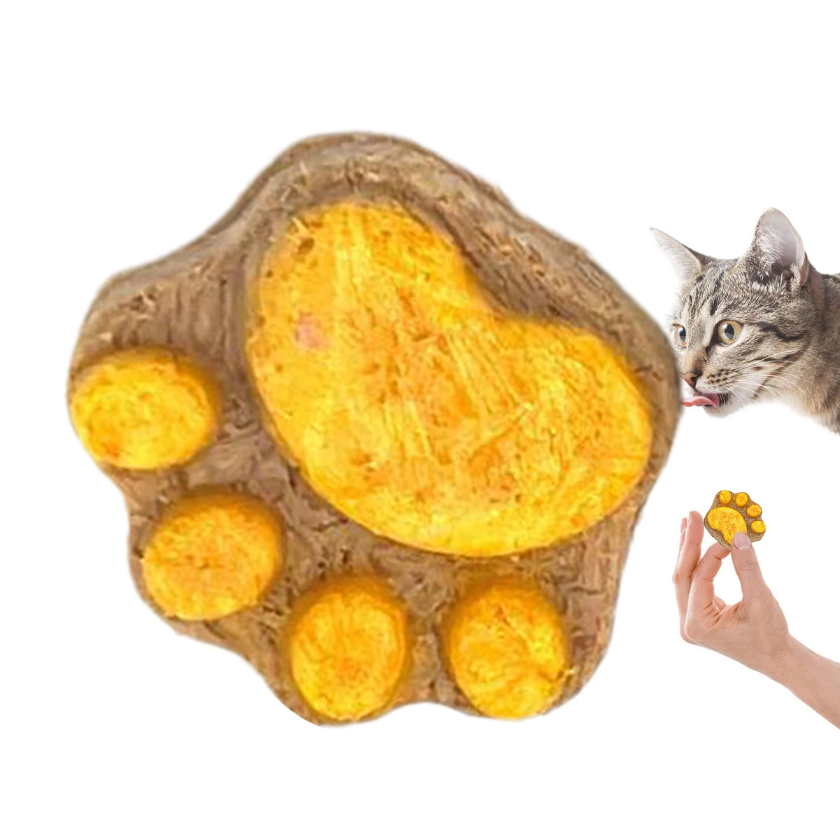 Cat Paw Biscuit Treats | Protein-Rich Dental Snacks for Cats & Kittens