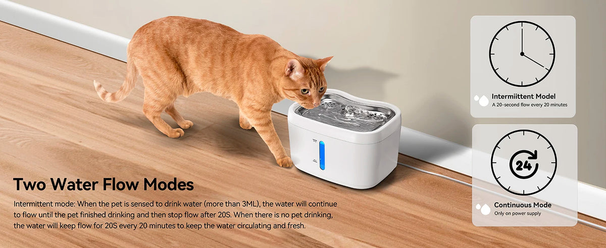 Smart Cat Water Fountain with App Control
