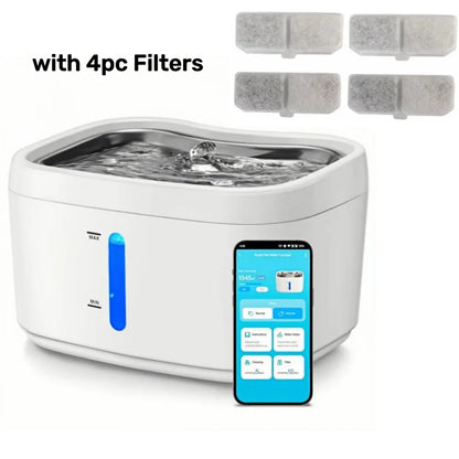 Smart Cat Water Fountain with App Control
