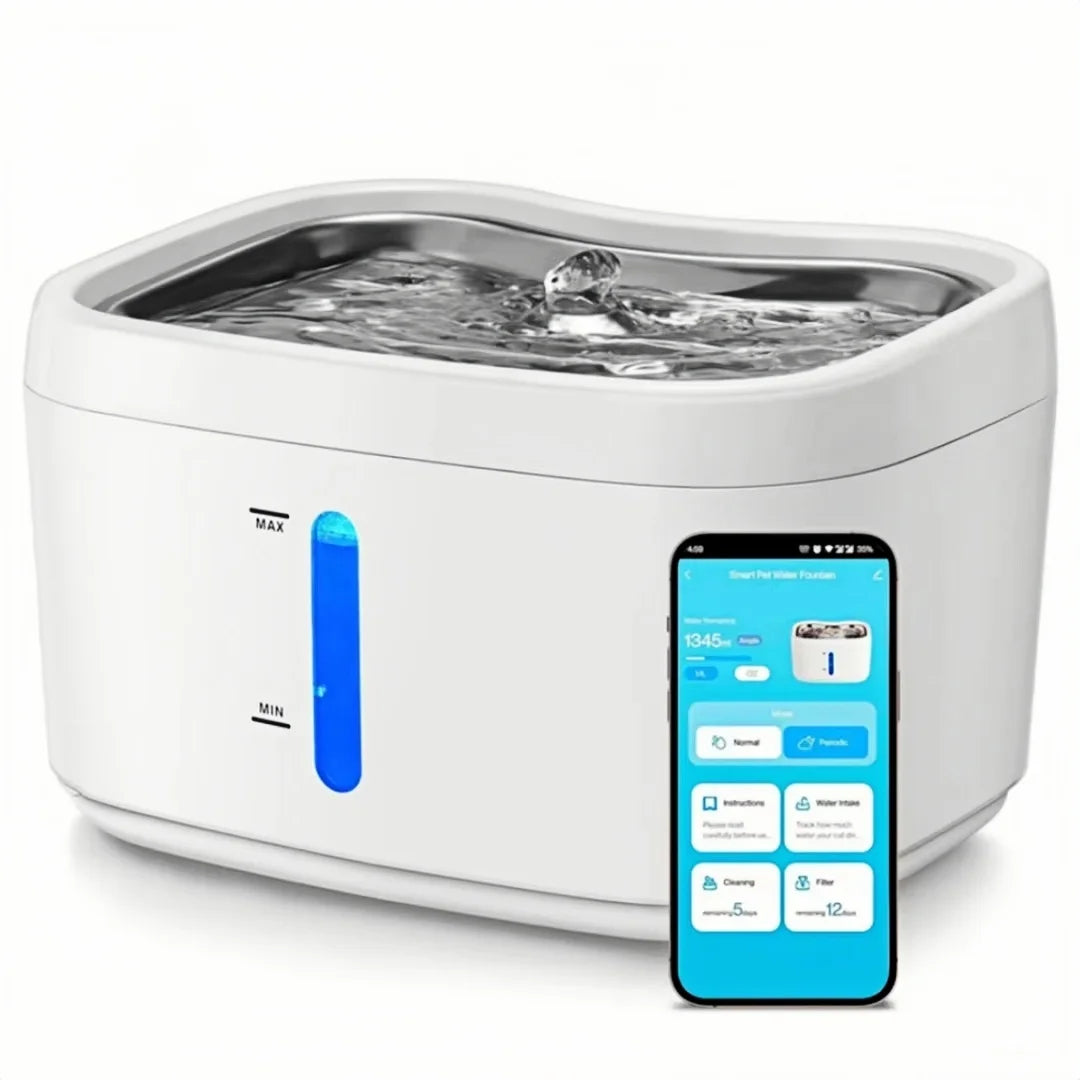 Smart Cat Water Fountain with App Control