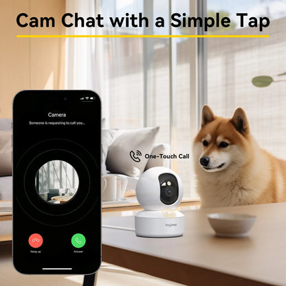 2K Pet Camera with 360° Pan & Tilt and App Control