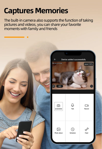 Automatic Cat Feeder with Camera & App Control