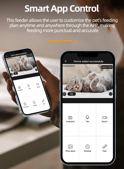 Automatic Cat Feeder with Camera & App Control