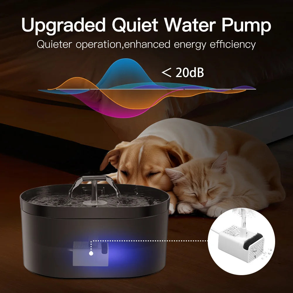 2.2L T-Shape Cat Water Fountain with Filter