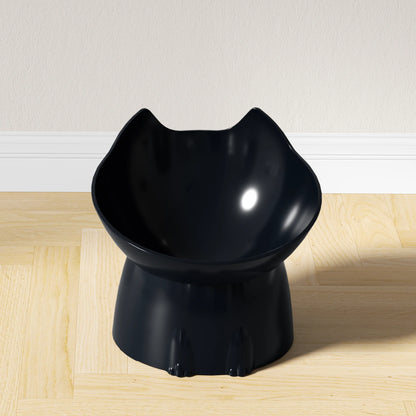 Elevated Tilted Cat Bowl | Anti-Tip Raised Feeding Dish