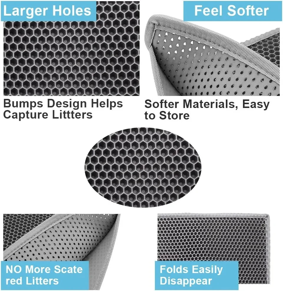 Double Layer Waterproof Cat Litter Mat