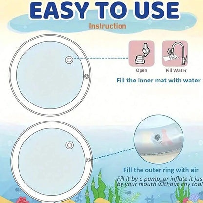 Inflatable Pet Cooling Water Play Mat | Summer Cat & Dog Mat
