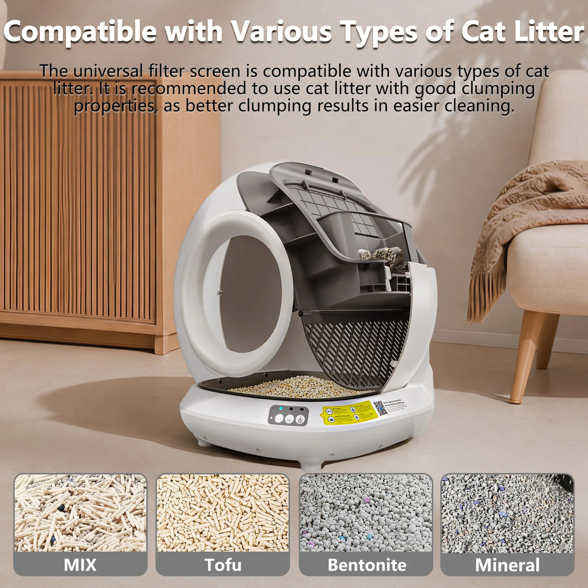 DOEL Smart Self-Cleaning Cat Litter Box with App Control | 78L, WiFi, Auto Scoop