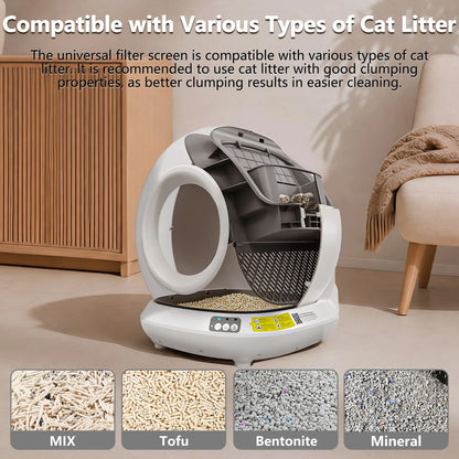 DOEL Smart Self-Cleaning Cat Litter Box with App Control | 78L, WiFi, Auto Scoop