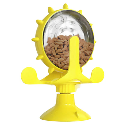 Spinning Windmill Treat Dispenser Cat Toy