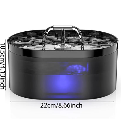 2.2L T-Shape Cat Water Fountain with Filter