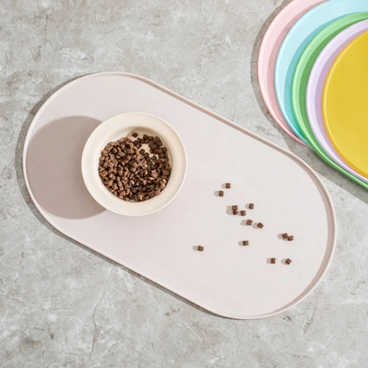 Non-Slip Waterproof Cat Feeding Mat | Silicone Pet Food Mat