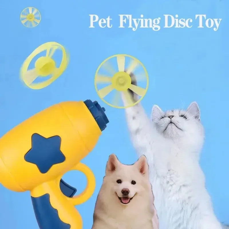 Mini Flying Disc Launcher Cat Toy | Interactive Chasing Toy for Cats & Kittens
