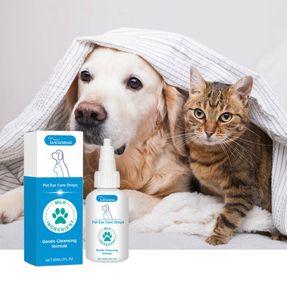 Pet Ear Care Drops for Cats & Dogs – 60ml