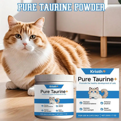 Cat Taurine Powder 200g | Heart, Eye & Immune Health Supplement for Cats