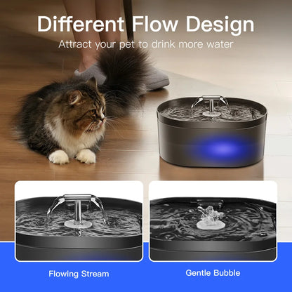 2.2L T-Shape Cat Water Fountain with Filter