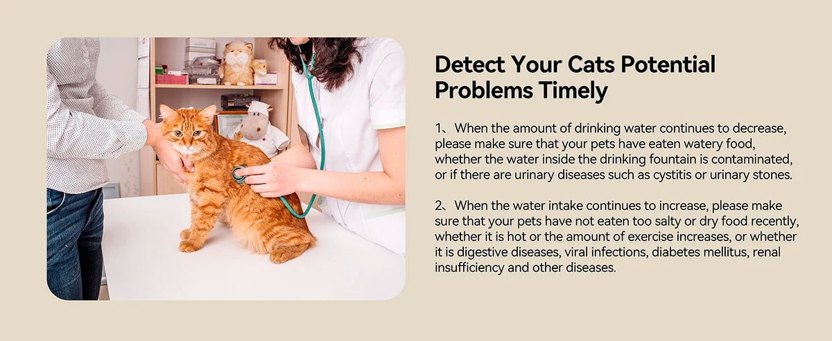 Smart Cat Water Fountain with App Control