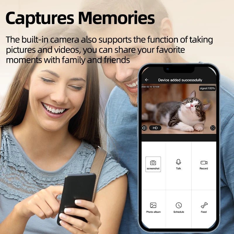 Automatic Cat Feeder with Camera & App Control