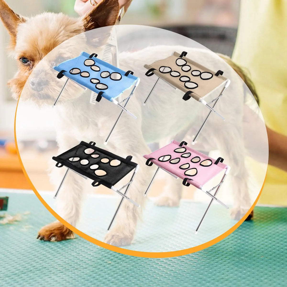 Cat Grooming Hammock | Pet Bathing & Nail Trimming Sling for Cats & Dogs