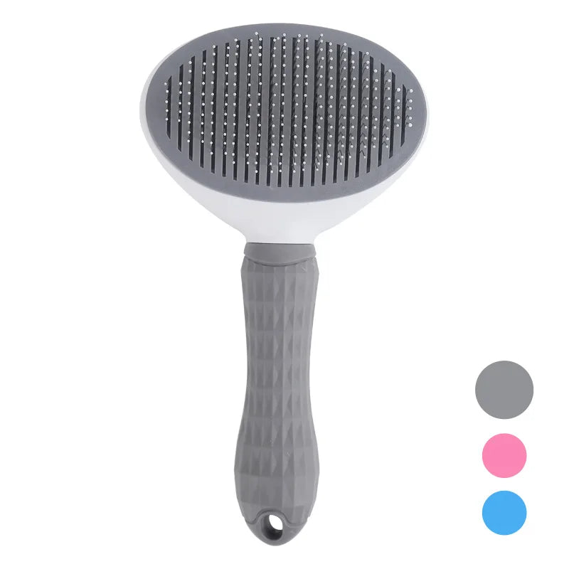 Self-Cleaning Cat Slicker Brush | Pet Hair Removal Comb for Cats & Dogs