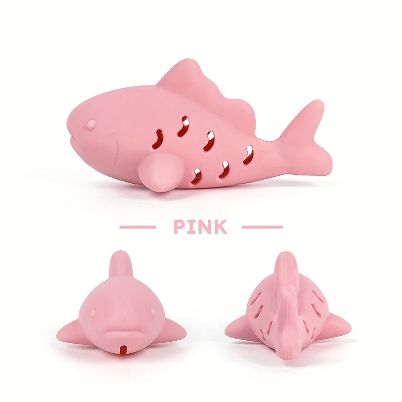 Silicone Treat-Hiding Chew Toy for Cats & Dogs