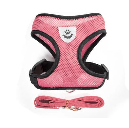 Reflective Mesh Cat Harness & Leash Set | No-Pull, No-Choke for Cats & Dogs