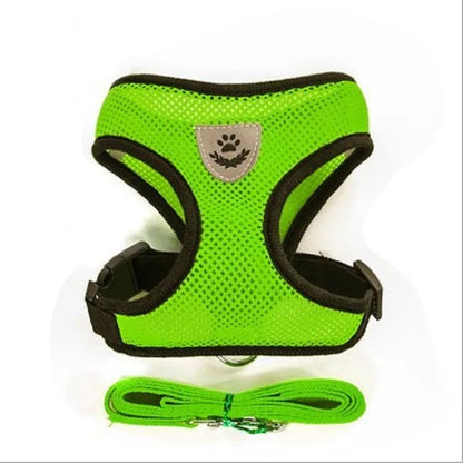 Reflective Mesh Cat Harness & Leash Set | No-Pull, No-Choke for Cats & Dogs