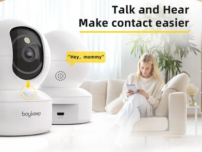 2K Pet Camera with 360° Pan & Tilt and App Control