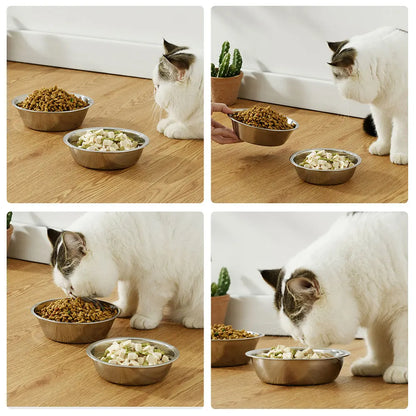 Stainless Steel Pet Bowls for Cats & Dogs | 5 Sizes