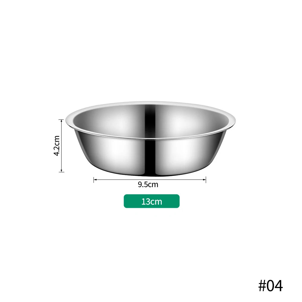 Stainless Steel Pet Bowls for Cats & Dogs | 5 Sizes
