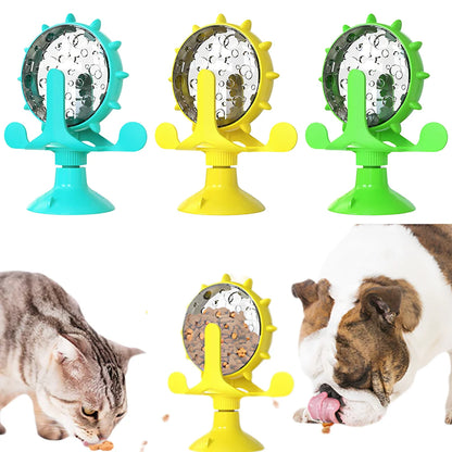 Spinning Windmill Treat Dispenser Cat Toy