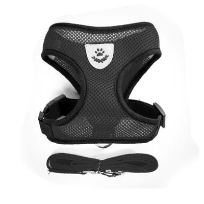 Reflective Mesh Cat Harness & Leash Set | No-Pull, No-Choke for Cats & Dogs