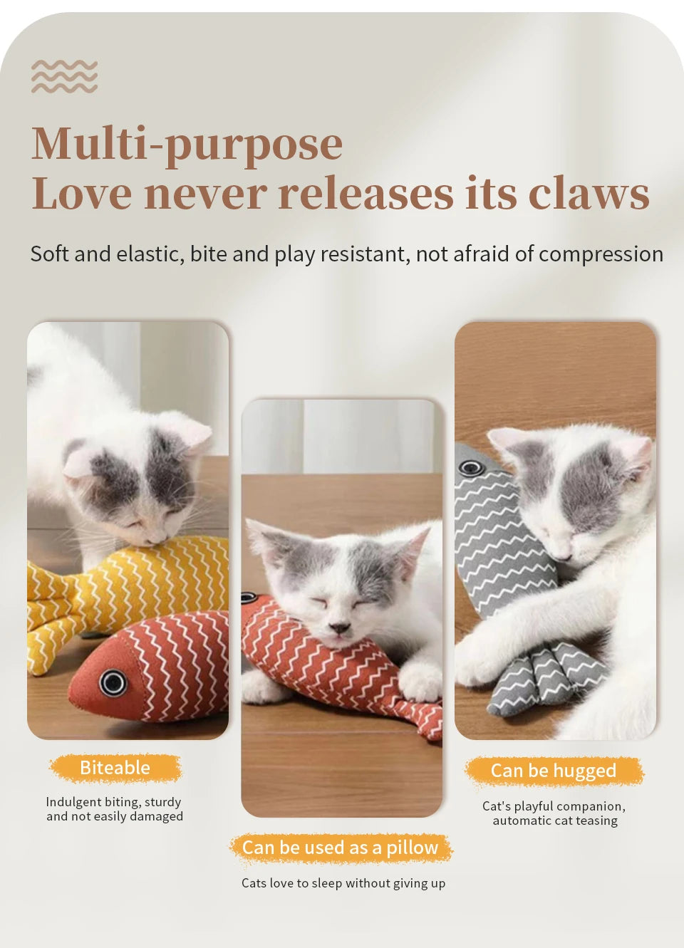 Catnip Fish Toy for Cats