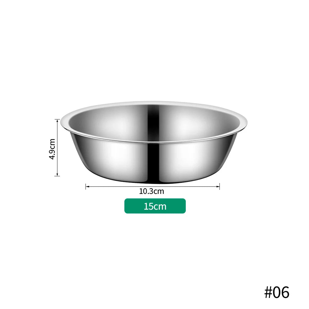 Stainless Steel Pet Bowls for Cats & Dogs | 5 Sizes