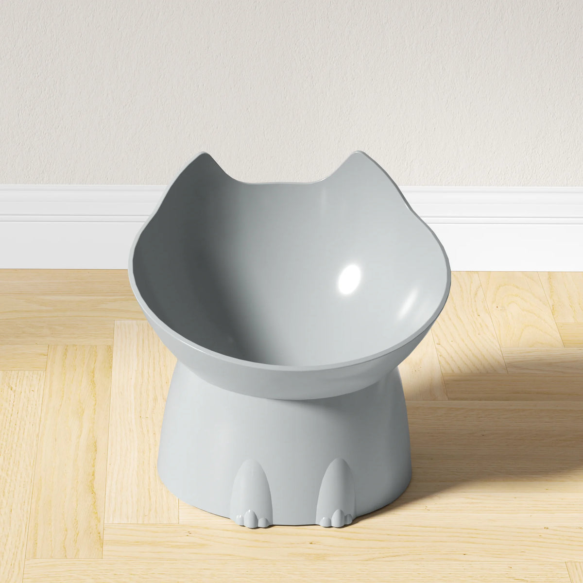 Elevated Tilted Cat Bowl | Anti-Tip Raised Feeding Dish