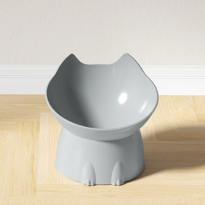 Elevated Tilted Cat Bowl | Anti-Tip Raised Feeding Dish