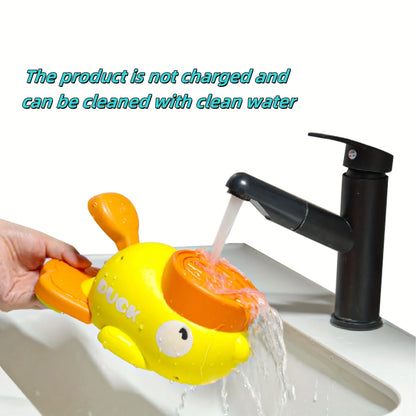 Interactive Cat Feeder Toy | No Battery Duck Design Food Dispenser