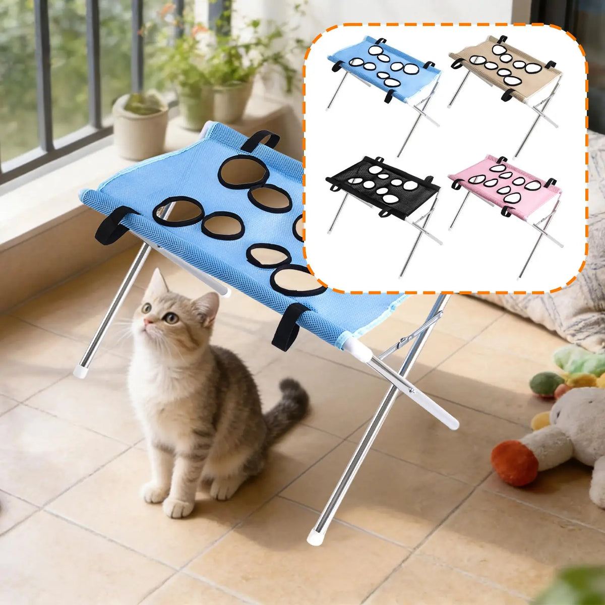 Cat Grooming Hammock | Pet Bathing & Nail Trimming Sling for Cats & Dogs