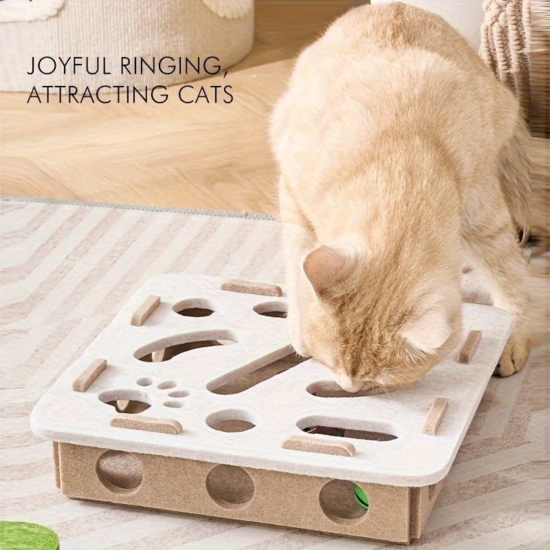 Cat Puzzle Toy Maze Box & Spinner Game