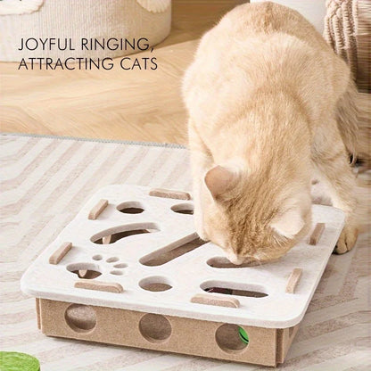 Cat Puzzle Toy Maze Box & Spinner Game