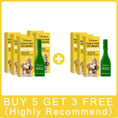 Cat & Dog Flea Treatment Drops – Tick & Mite Repellent