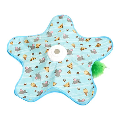 Motion-Activated Hide & Seek Cat Toy | USB Rechargeable Feather Wand