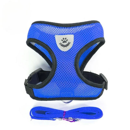 Reflective Mesh Cat Harness & Leash Set | No-Pull, No-Choke for Cats & Dogs