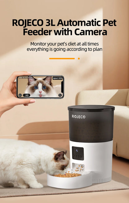 Automatic Cat Feeder with Camera & App Control
