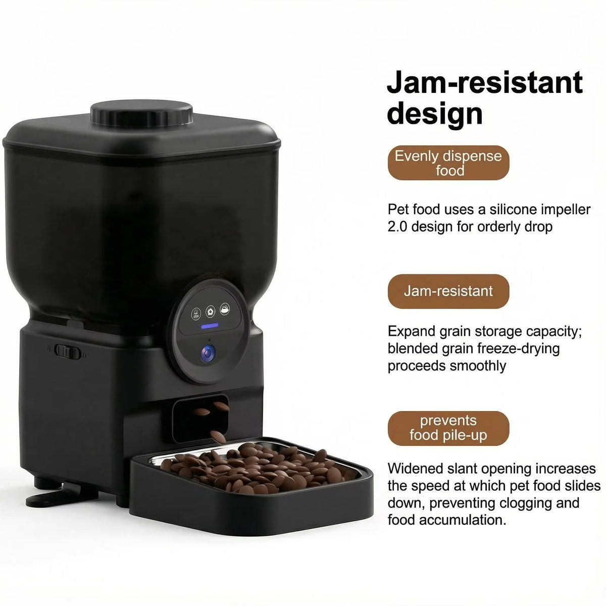 Smart WiFi Automatic Cat Feeder with Camera & App Control