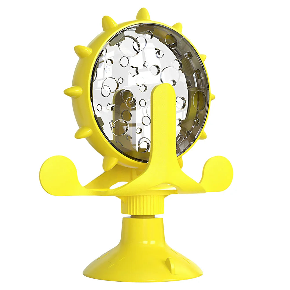 Spinning Windmill Treat Dispenser Cat Toy